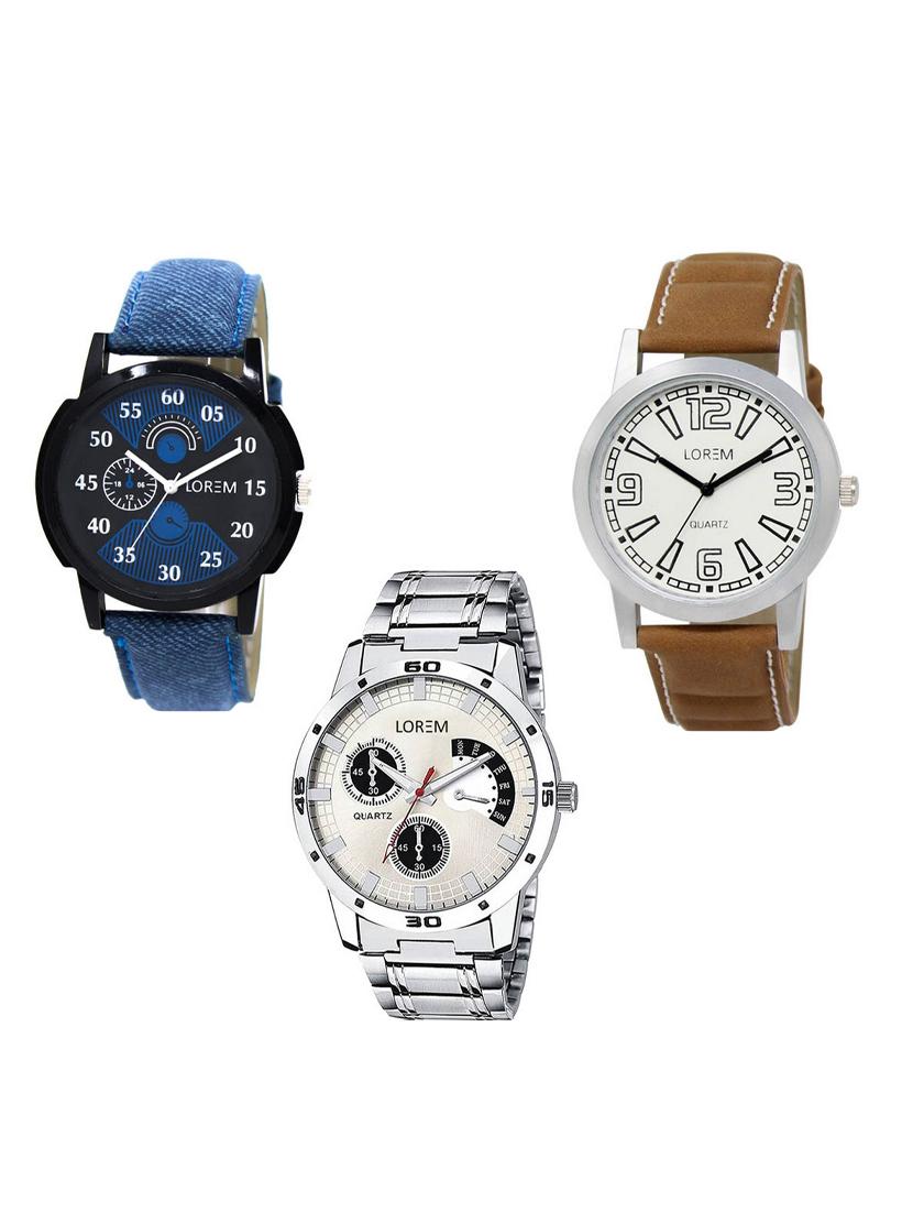 set of 3 analog watch combo -(lk-02-15-101) - 15549979 - Zoom Image - 0