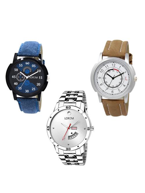 set of 3 analog watch combo -(lk-02-17-103) - 15549994 -  Standard Image - 0