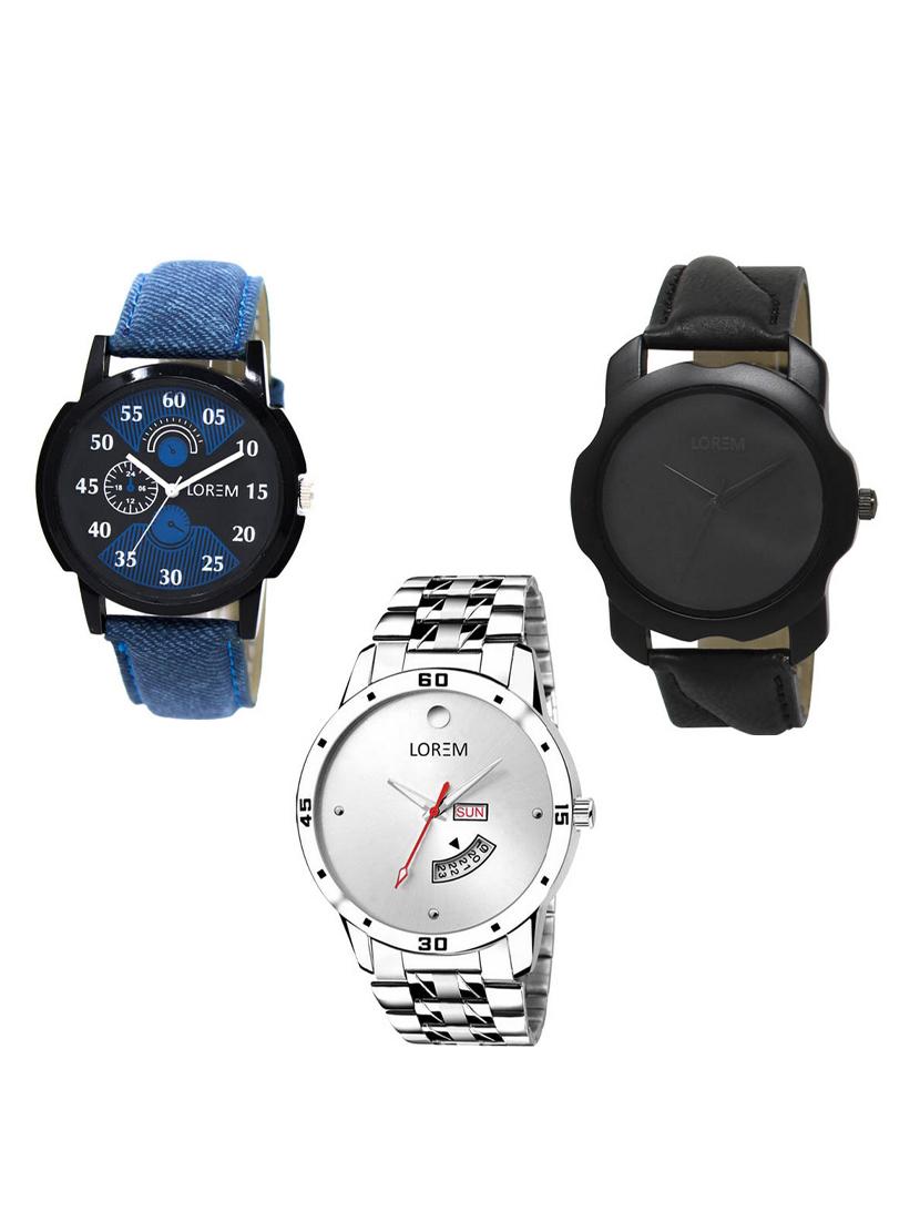 set of 3 analog watch combo -(lk-02-22-103) - 15550023 -  Zoom Image - 0