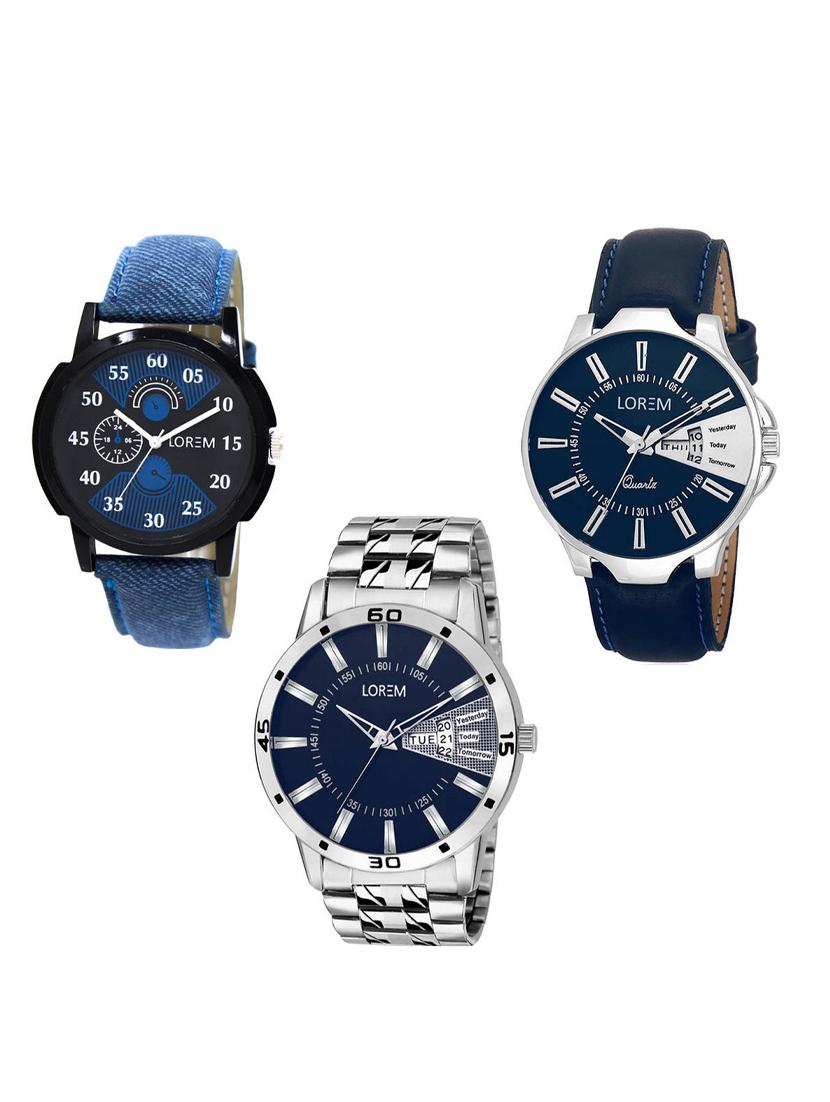 set of 3 analog watch combo -(lk-02-23-102) - 15550028 -  Zoom Image - 0