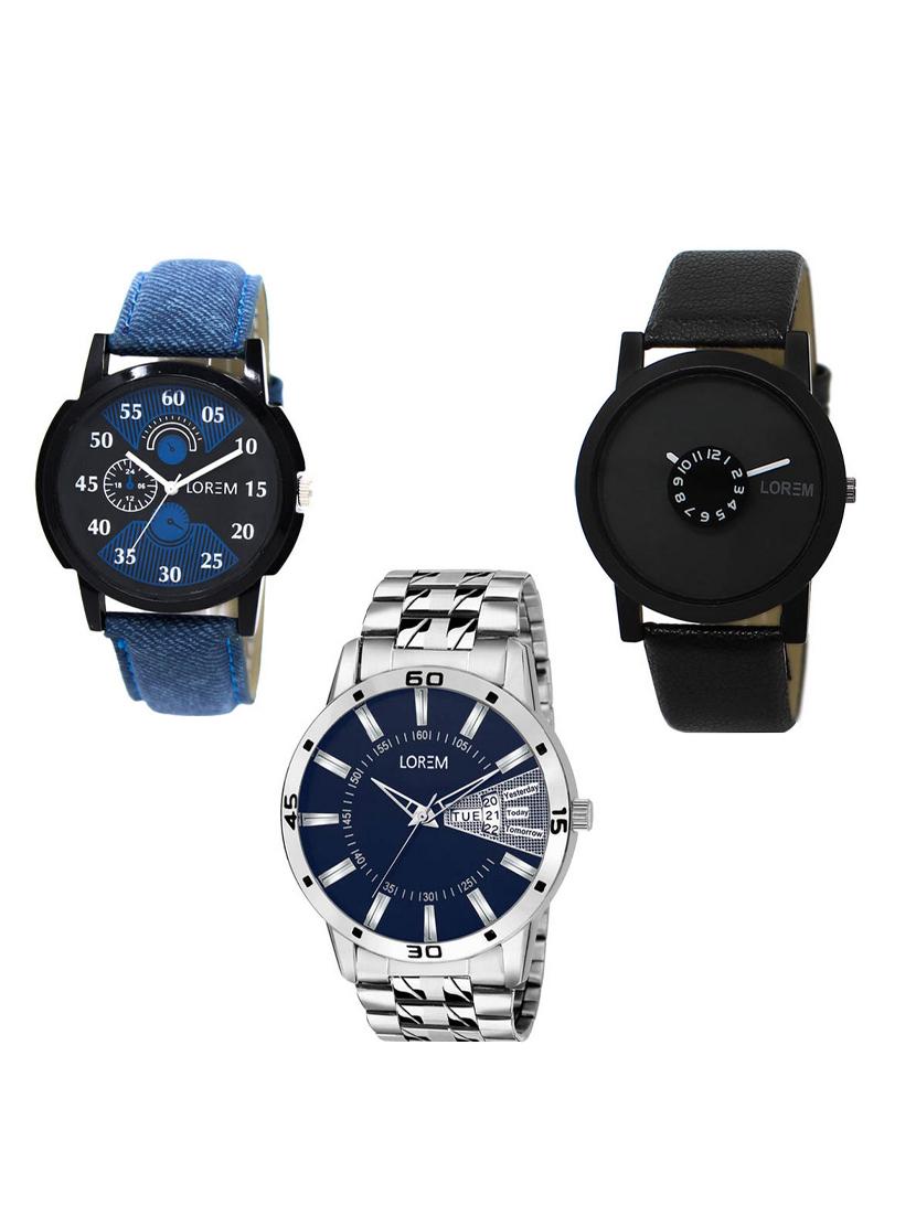 set of 3 analog watch combo -(lk-02-25-102) - 15550039 -  Zoom Image - 0