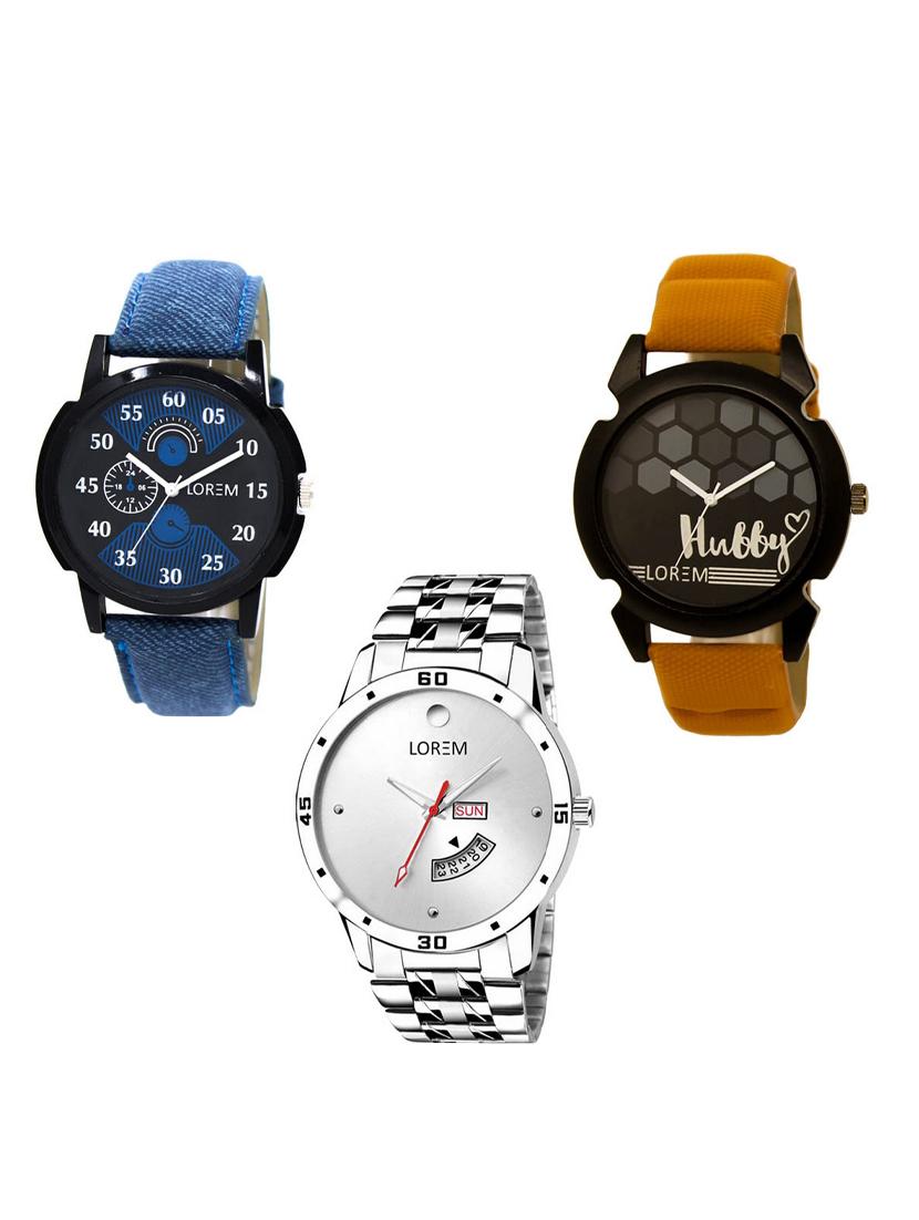set of 3 analog watch combo -(lk-02-32-103) - 15550082 - Zoom Image - 0