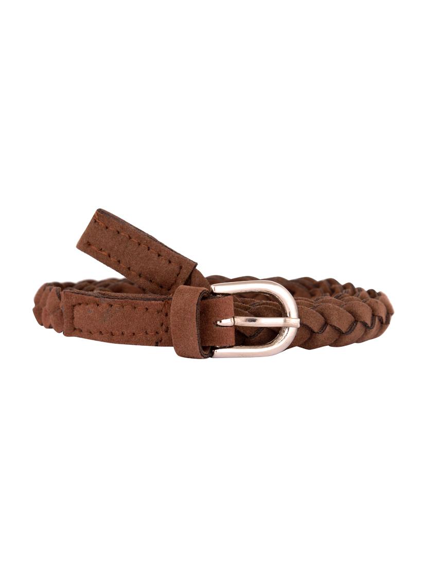 brown suede belt
