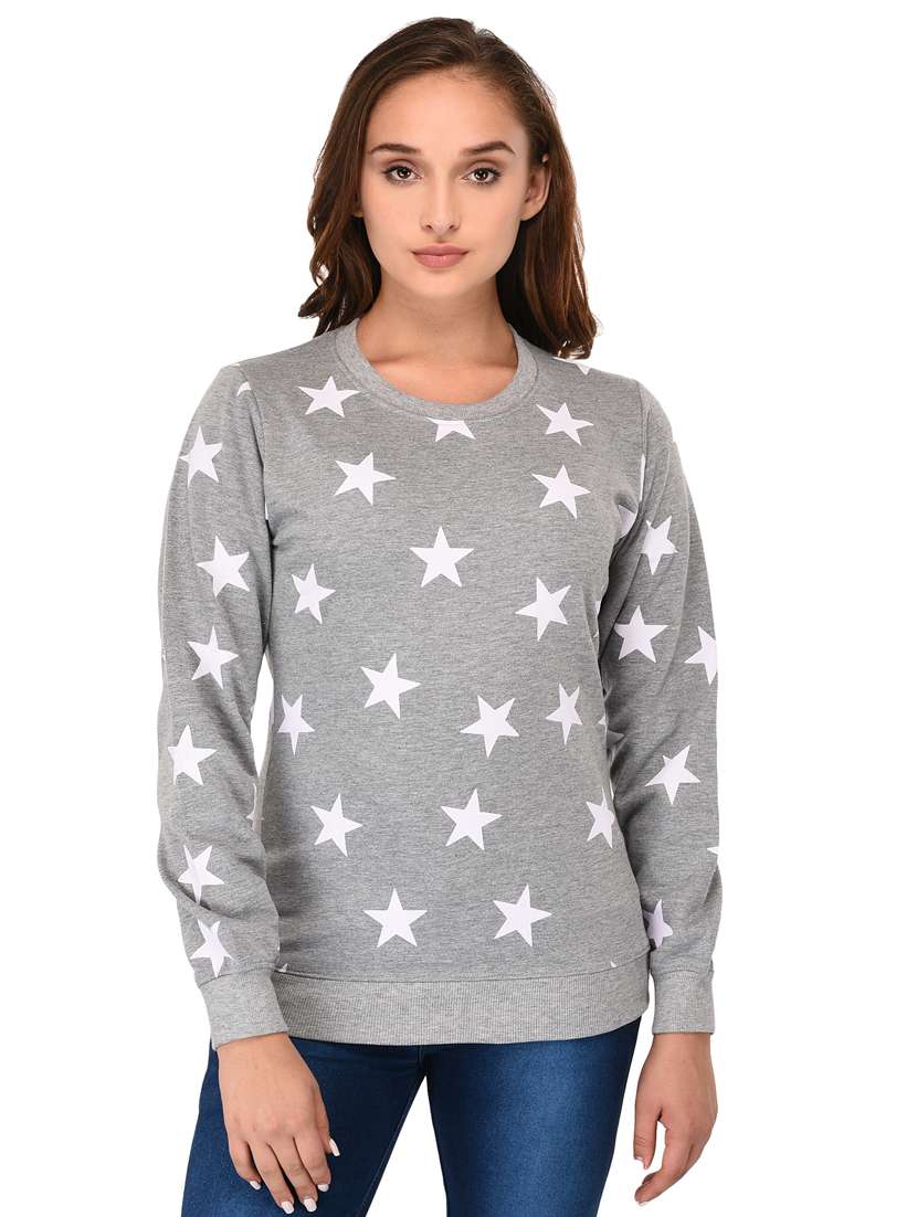 star print sweatshirt