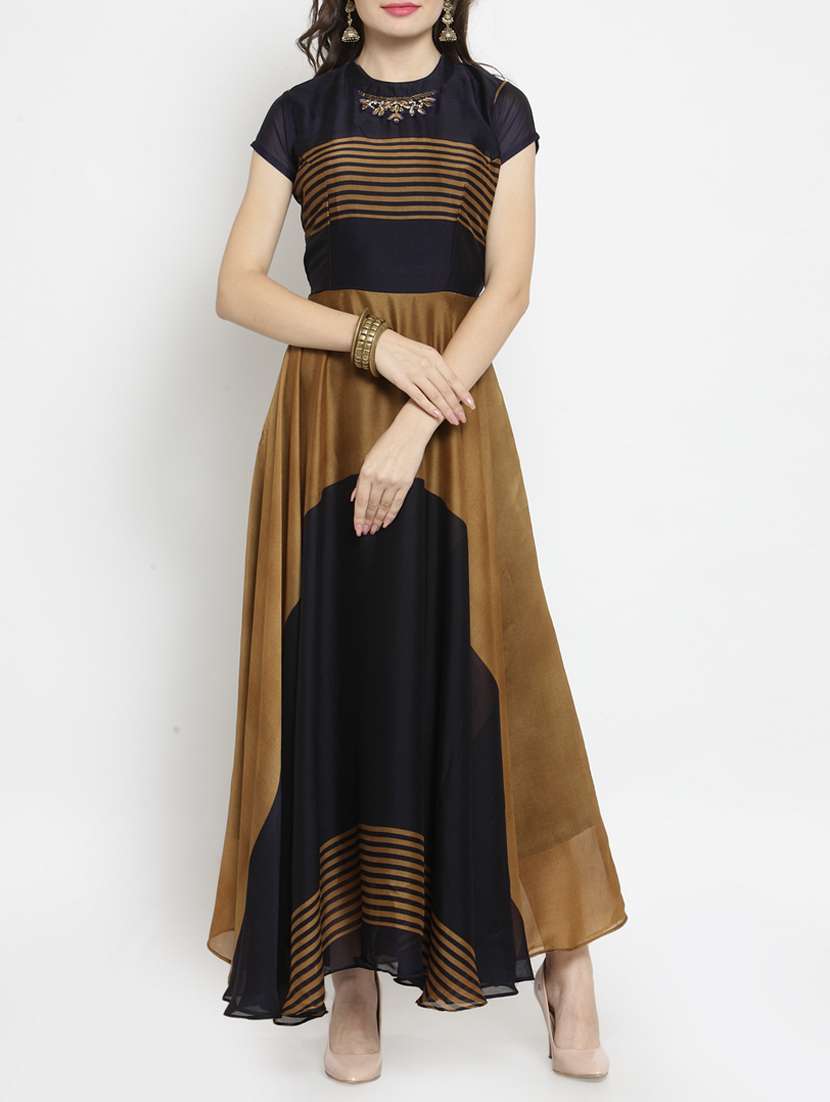 embellished flared kurta