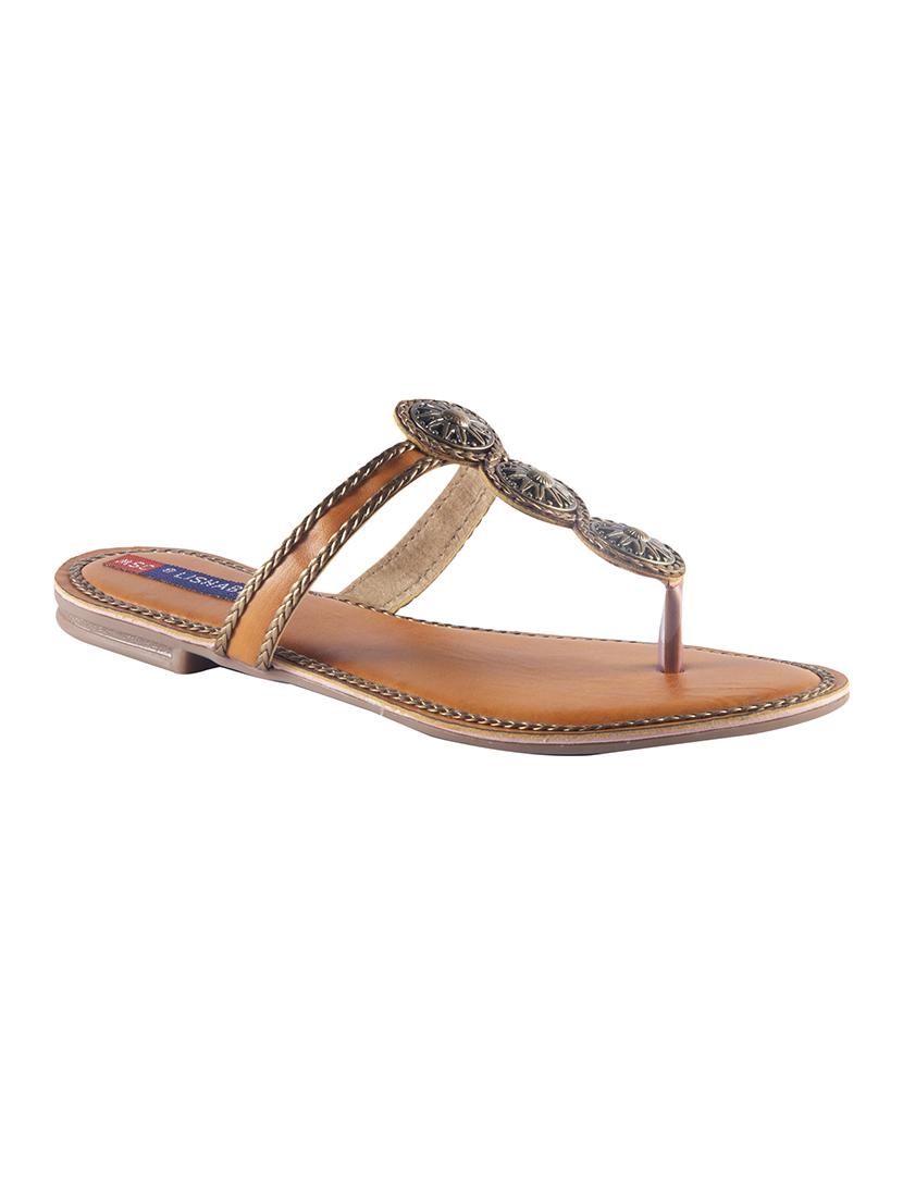 tan toe separator sandals - 15563755 - Zoom Image - 0