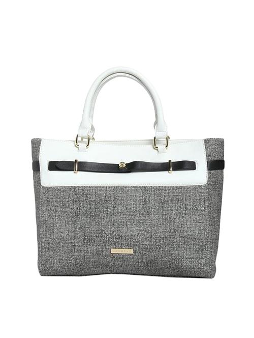 grey leatherette (pu) handbag - 15565131 -  Standard Image - 0