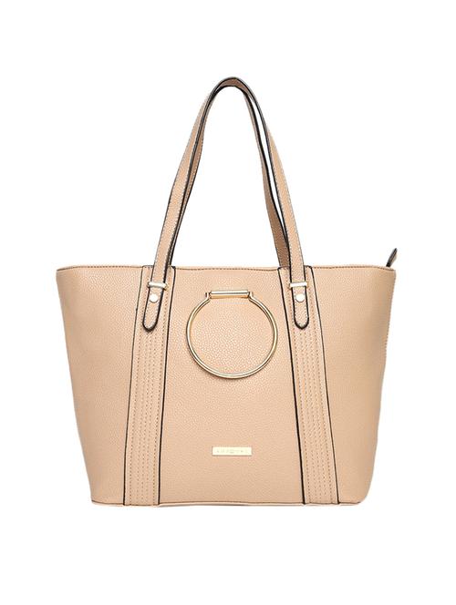 cream leatherette (pu) handbag - 15565138 -  Standard Image - 0