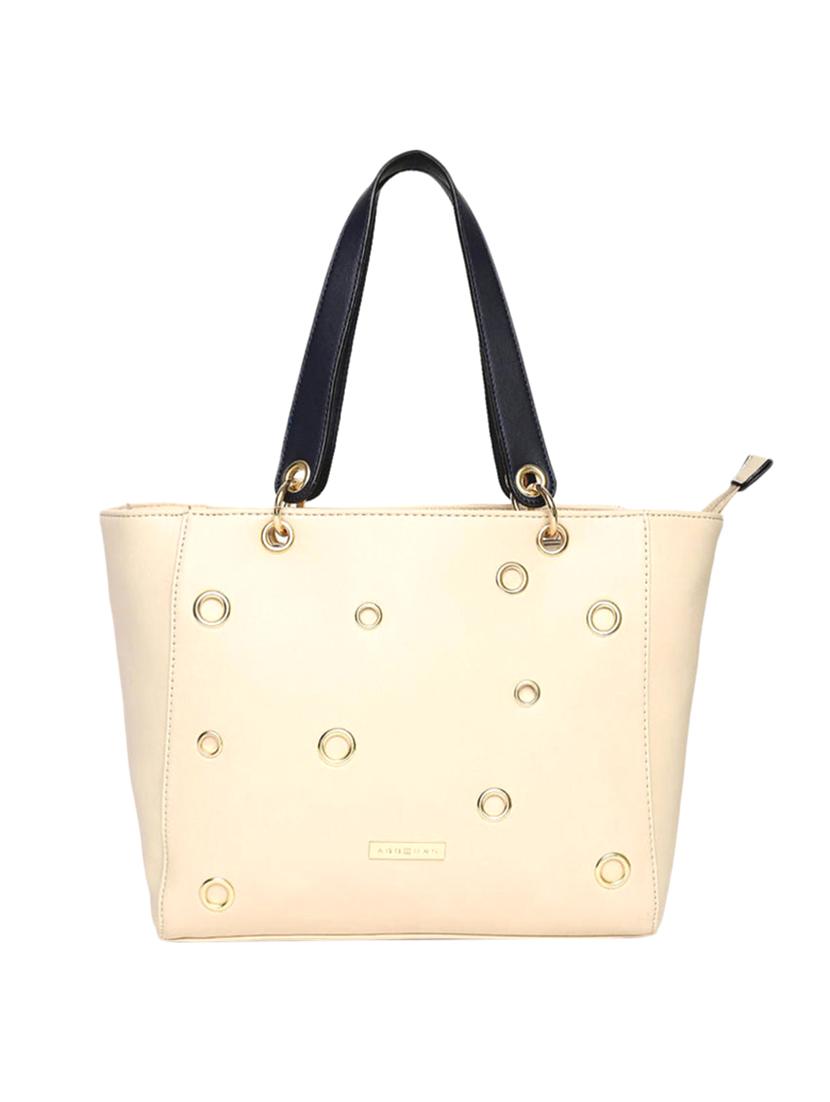 beige leatherette (pu) handbag - 15565140 -  Zoom Image - 0