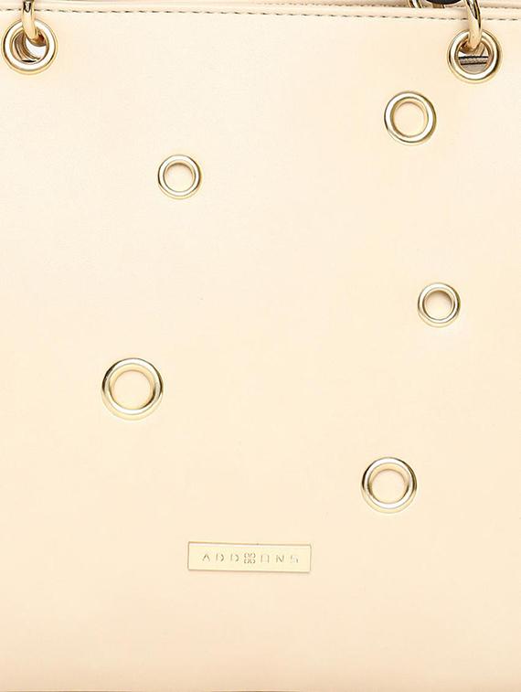 beige leatherette (pu) handbag - 15565140 - Standard Image - 3