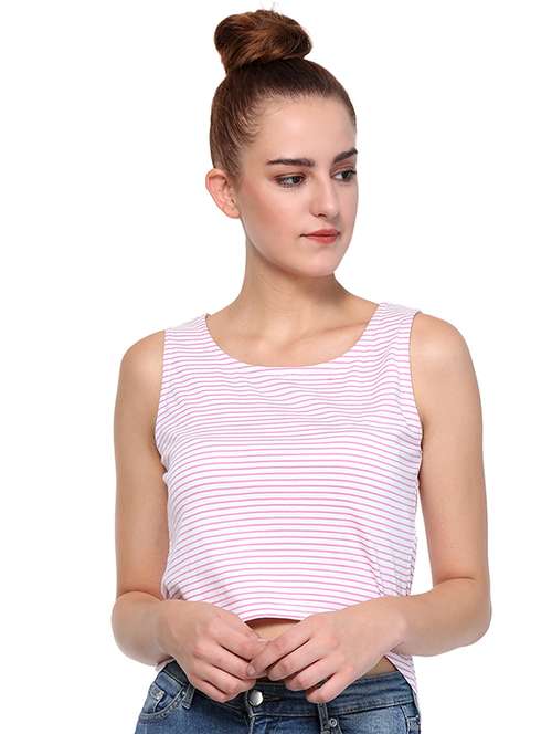 women's asymmetric round neck top - 15568194 -  Standard Image - 0