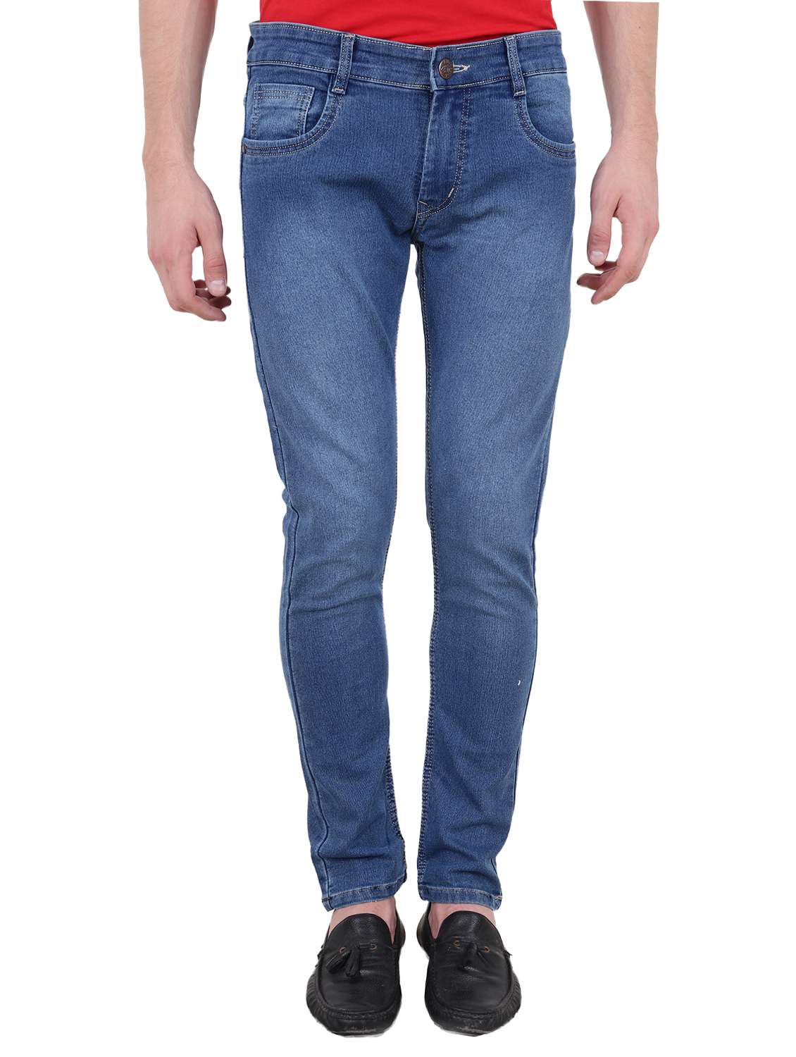 blue denim washed jeans