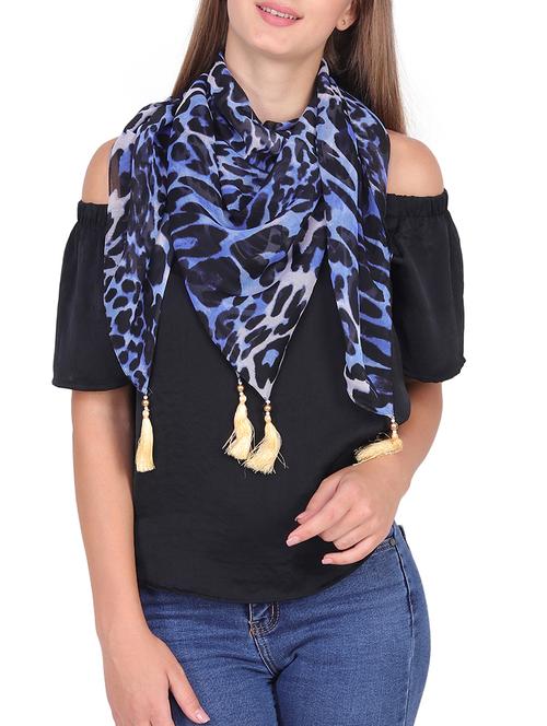navy blue polyester scarf - 15569861 -  Standard Image - 0