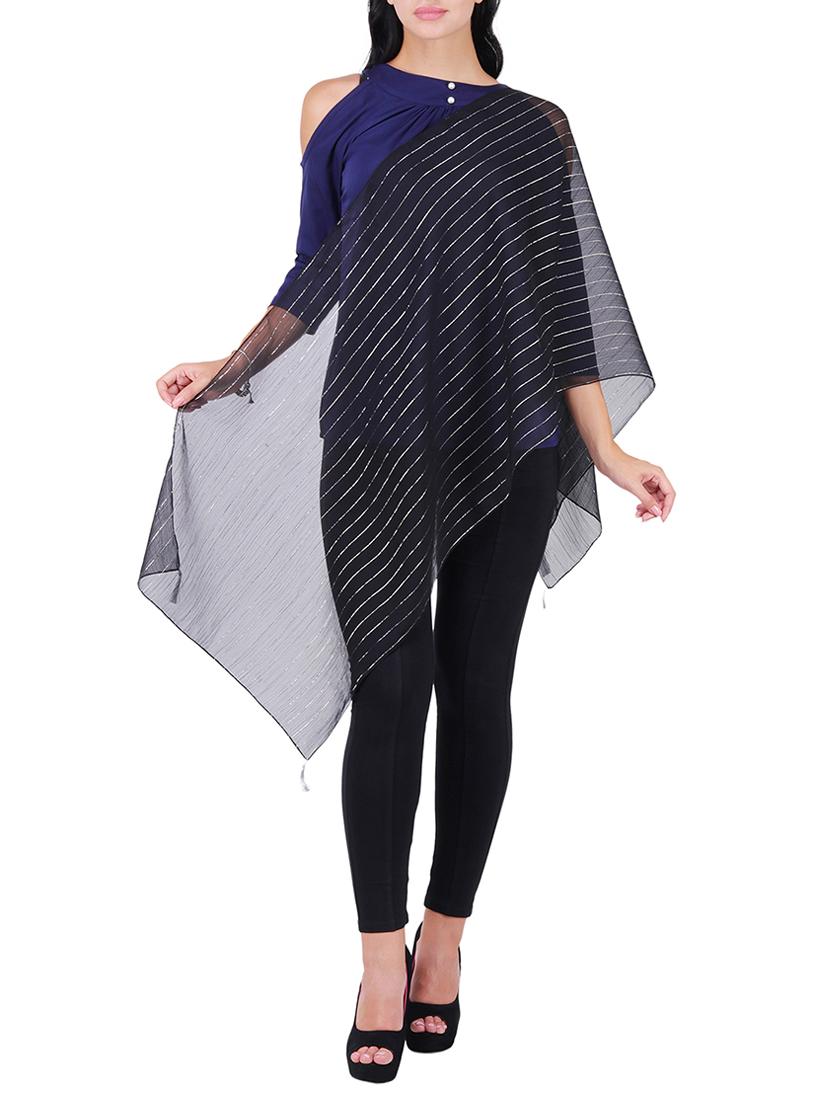 black polyester scarf - 15569881 -  Zoom Image - 0