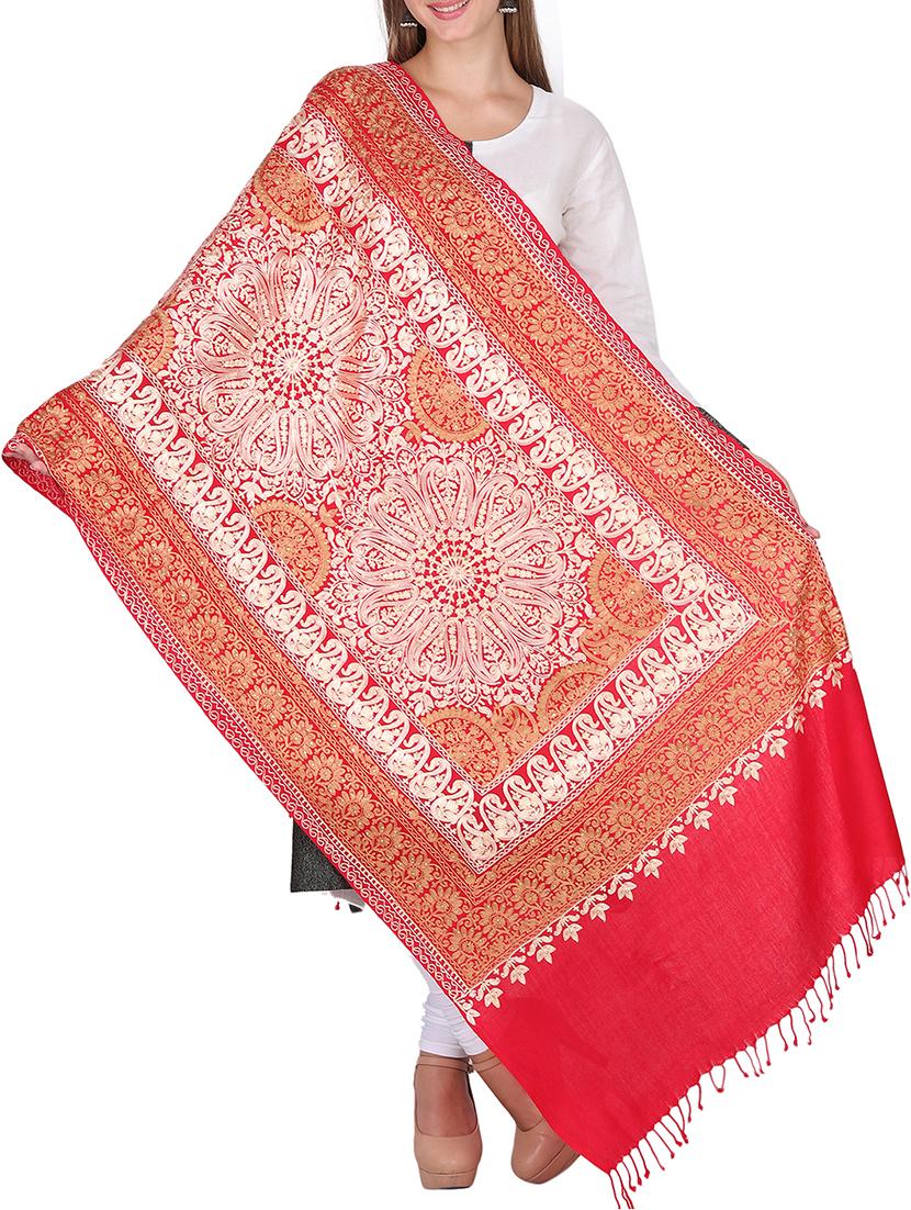 kashmiri embroidery shawl - 15569898 - Zoom Image - 0
