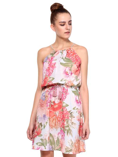 women's fit & flare floral dress - 15574864 -  Standard Image - 0