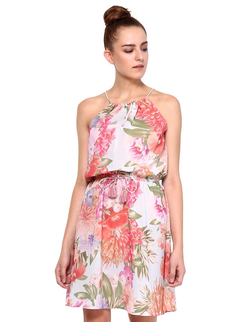 women's fit & flare floral dress