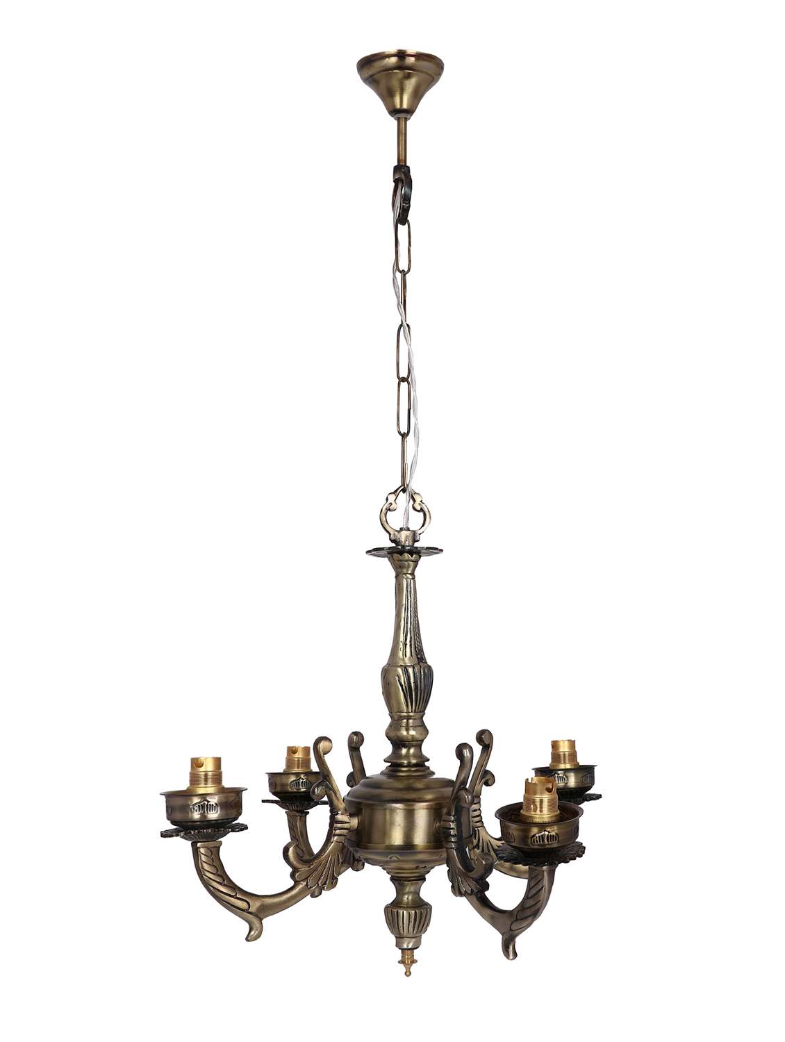 lakshya chandelier decorate with chips & beeds, magical & romantic lighting effect ,4 light ceiling pandent lamp- k27 - 15575059 -  Standard Image - 3