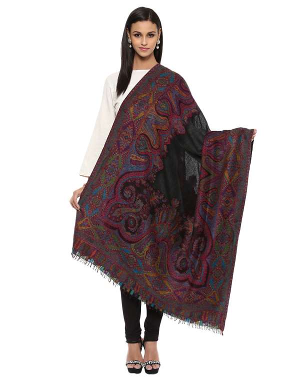 printed wool others shawl