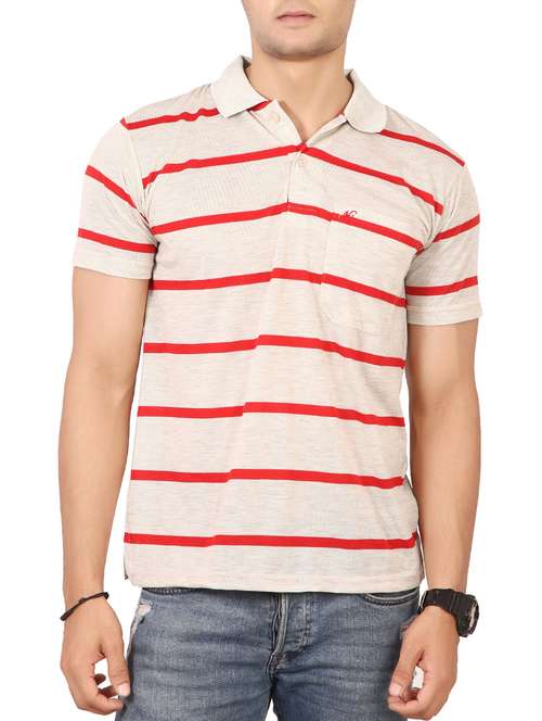 beige cotton pocket t-shirt - 15576662 -  Standard Image - 0