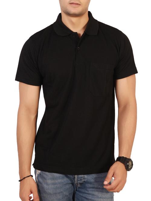 black solid t-shirt - 15576688 - Standard Image - 0