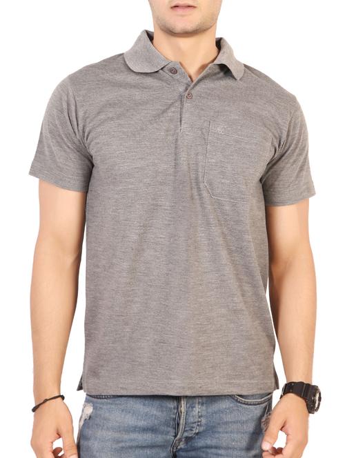 grey cotton pocket t-shirt - 15576692 -  Standard Image - 0
