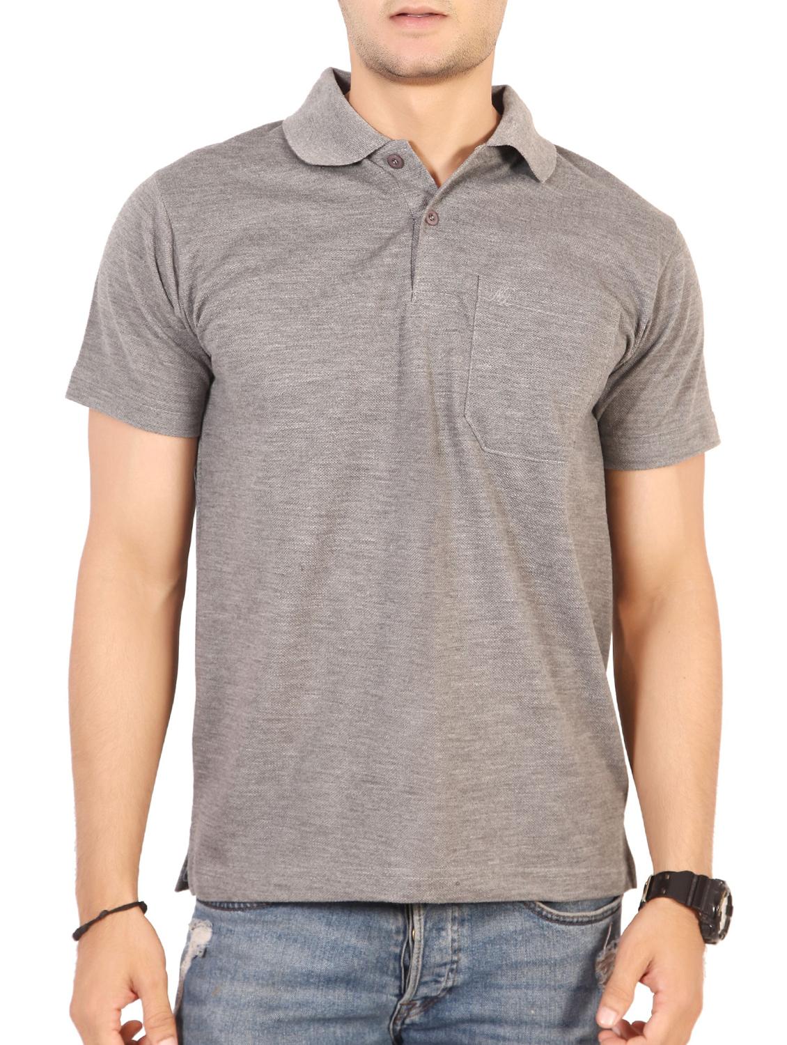grey cotton pocket t-shirt - 15576692 -  Zoom Image - 0