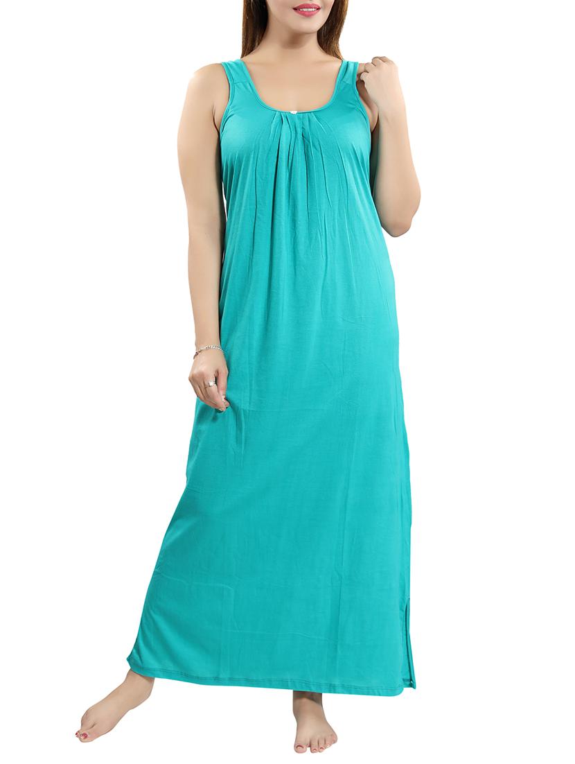 pleat detail side slit nighty - 15577510 -  Zoom Image - 0