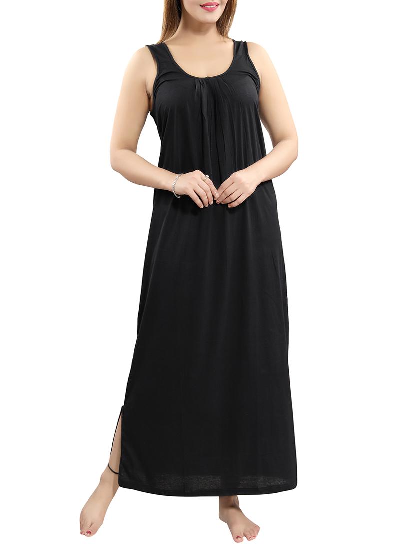 pleat detail side slit nighty - 15577516 - Zoom Image - 0