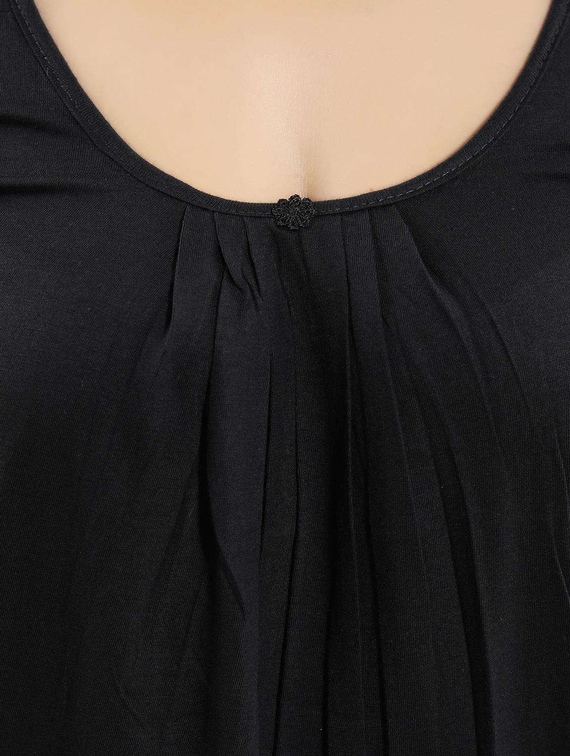 pleat detail side slit nighty - 15577516 - Standard Image - 3