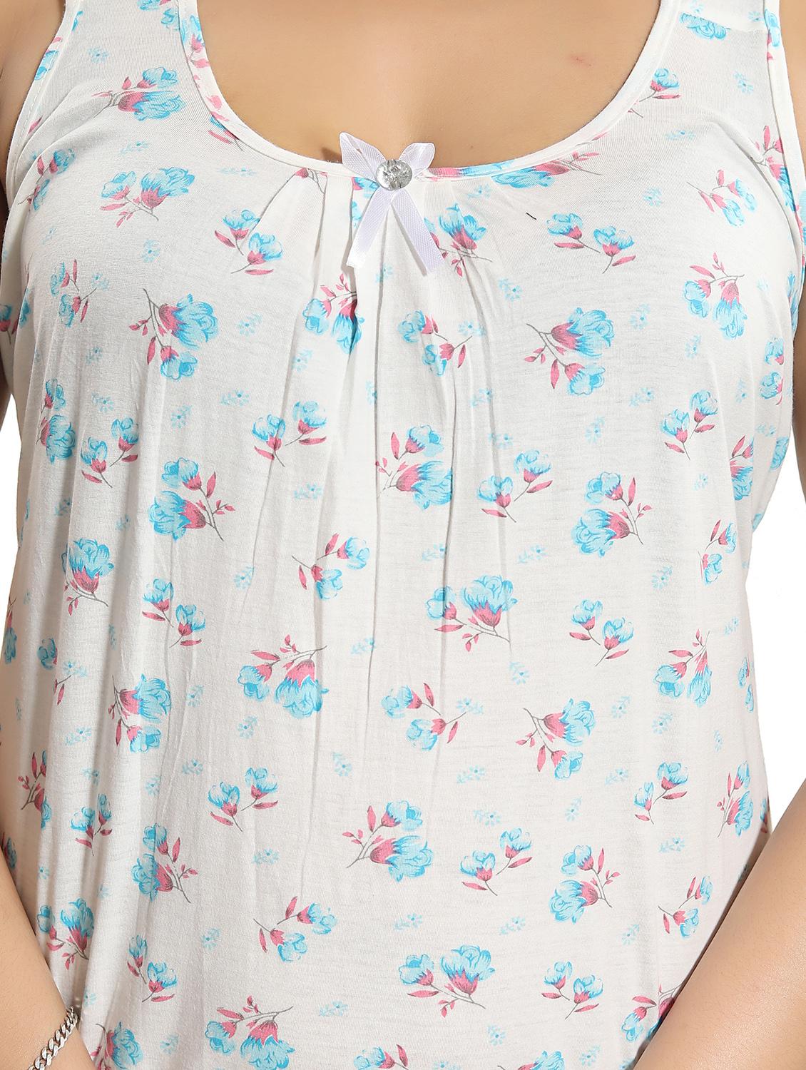 pleat detail floral nighty - 15577521 - Standard Image - 3