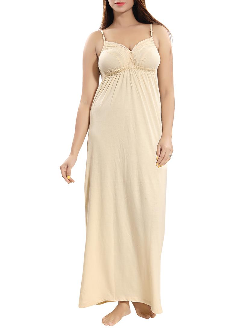 lace detail cami nighty - 15577524 -  Zoom Image - 0