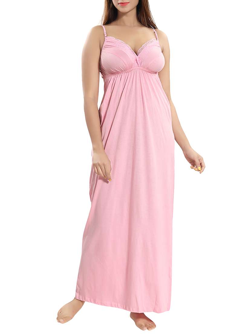 lace detail cami nighty - 15577528 - Zoom Image - 0