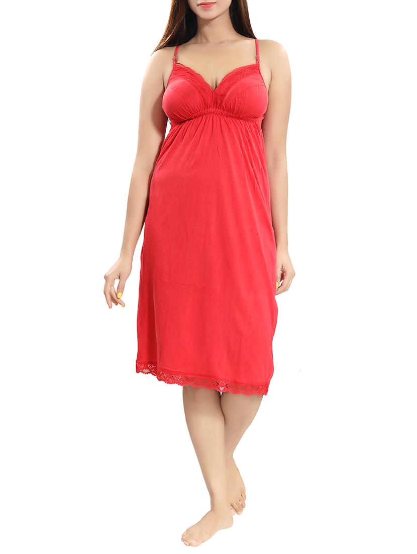 lace detail cami nighty - 15577530 - Zoom Image - 0