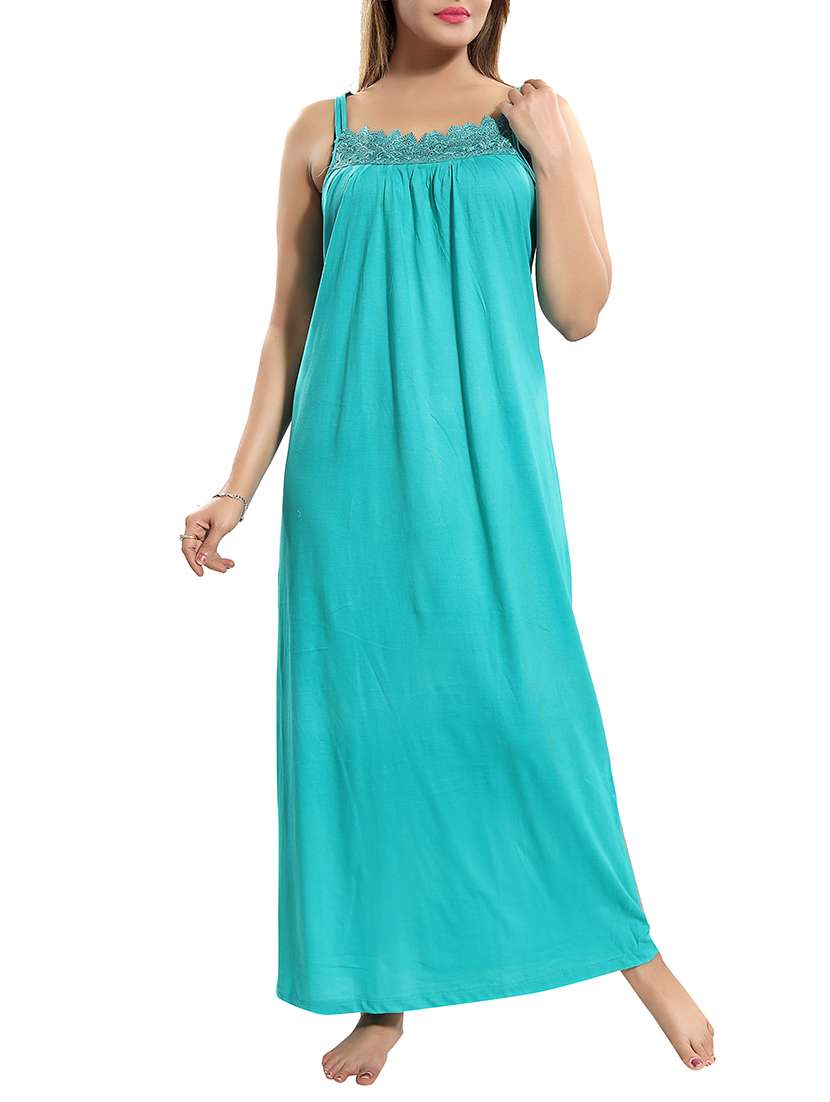 lace detail neck nighty - 15577538 - Zoom Image - 0