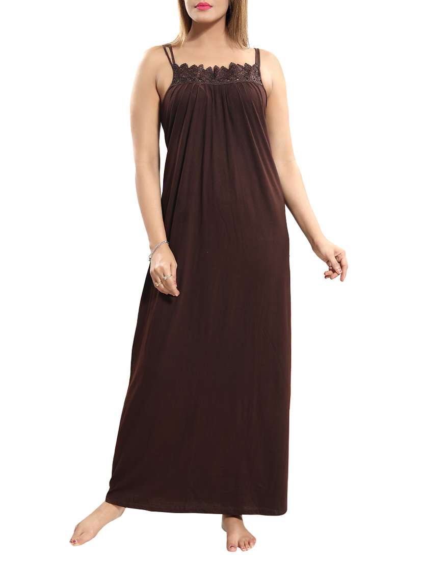 lace detail neck nighty - 15577543 - Zoom Image - 0