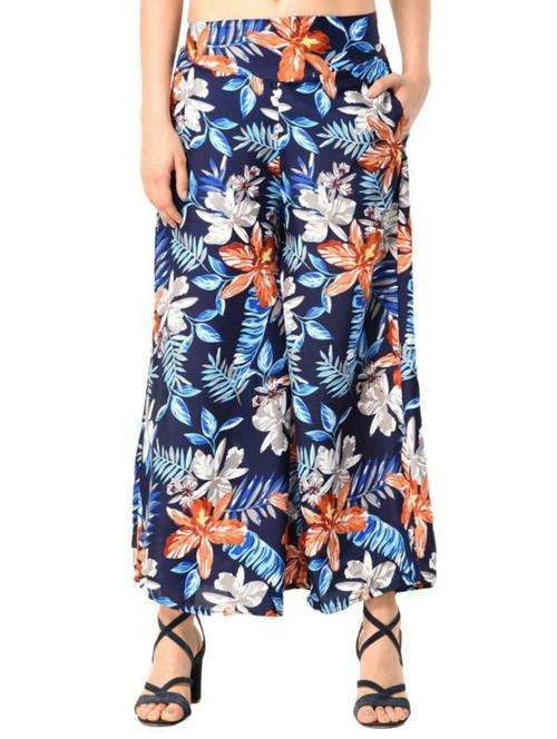 floral flared palazzo - 15579338 -  Standard Image - 0