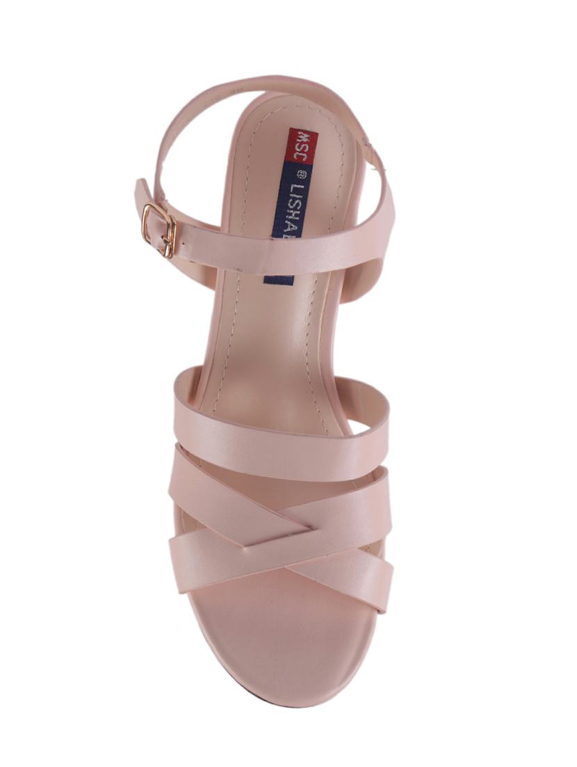 pink back strap sandals - 15581799 - Standard Image - 3