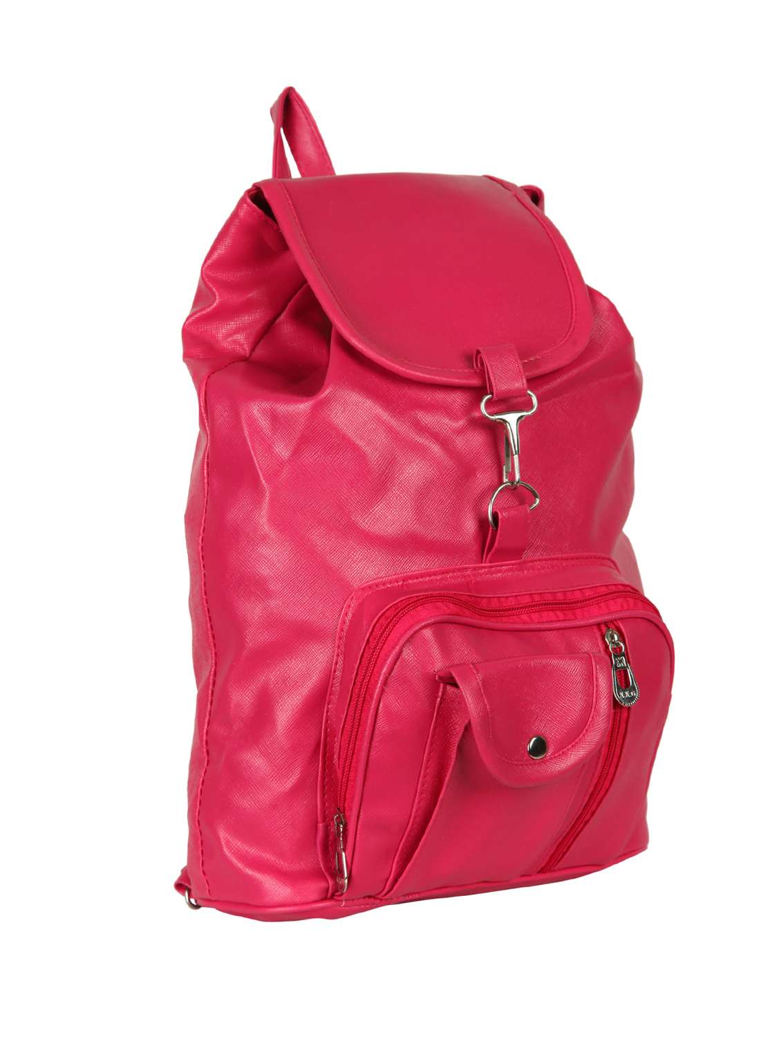pink leatherette (pu) regular backpack - 15584052 -  Standard Image - 3