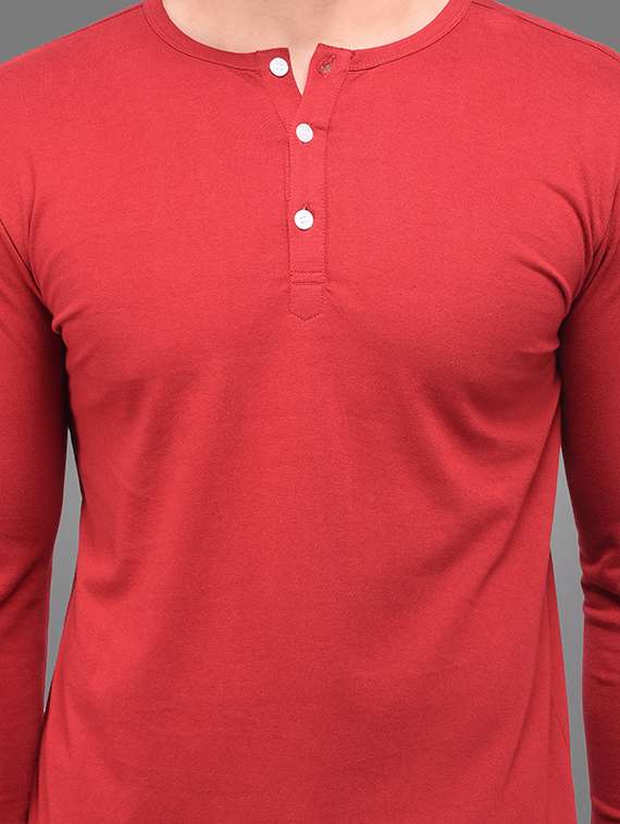 red cotton t-shirt - 15584701 -  Standard Image - 3