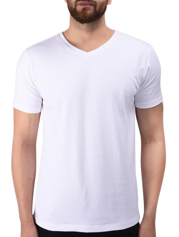 white cotton t-shirt - 15584713 -  Zoom Image - 0