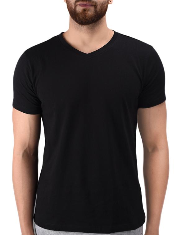 black cotton t-shirt - 15584714 -  Zoom Image - 0
