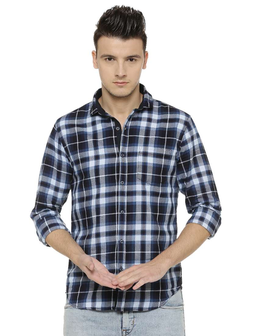 mens checks casual shirt