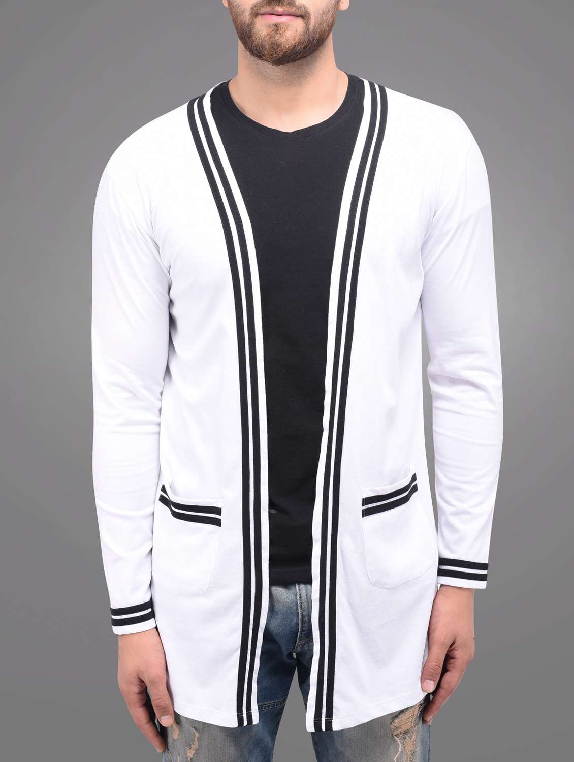 white cotton shrug - 15586529 -  Zoom Image - 0