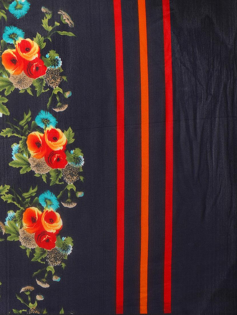 ditsy floral printed saree with blouse - 15589451 - Standard Image - 3