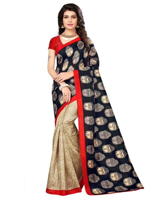 conversational half and half saree with blouse - 15589637 -  Standard Image - 0