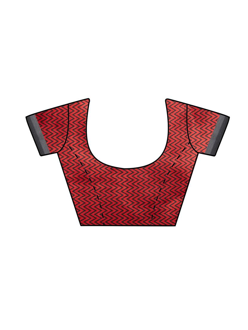 warli printed saree with blouse - 15589648 - Standard Image - 3