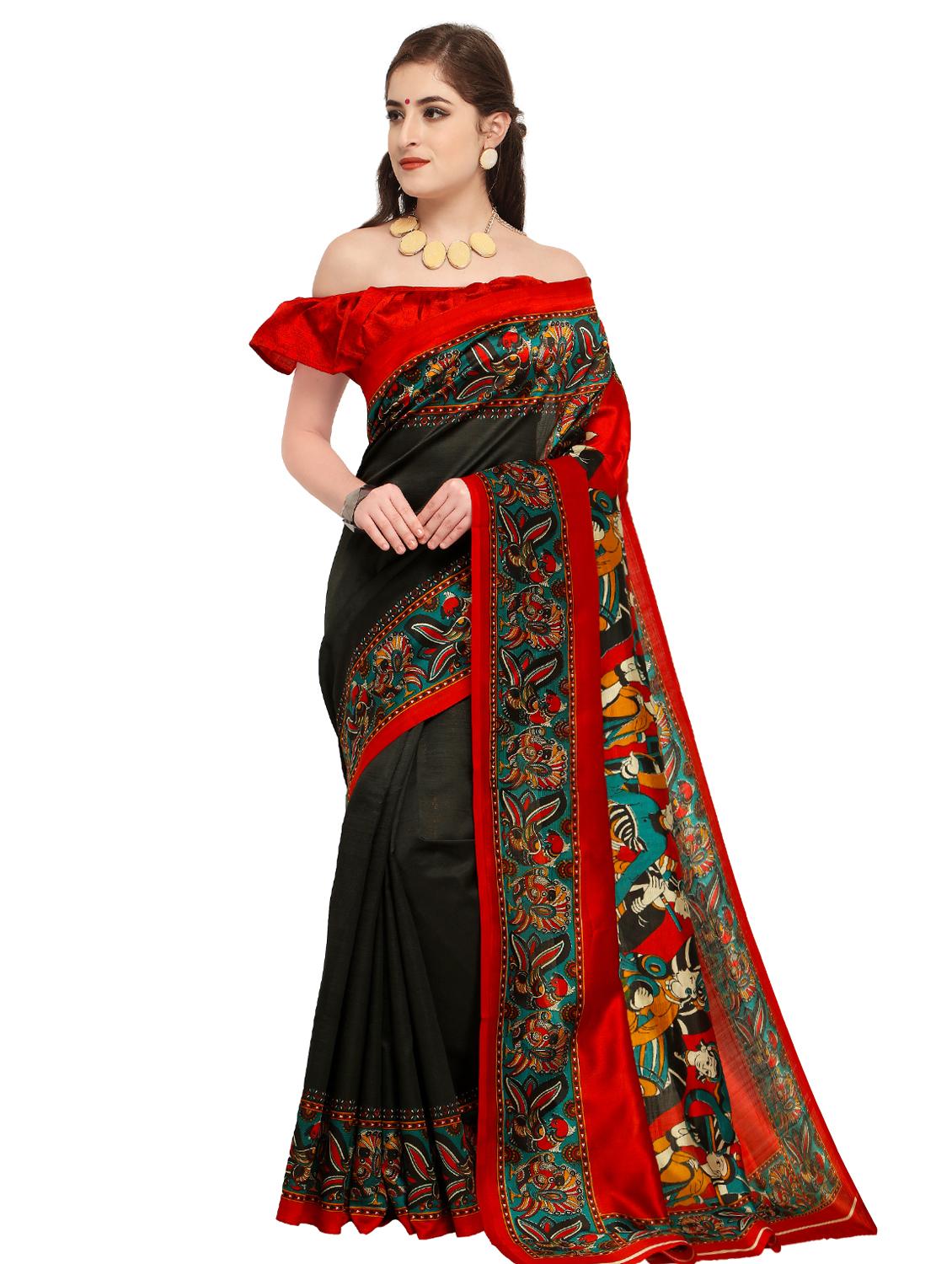 conversational printed saree with blouse - 15589682 -  Zoom Image - 0