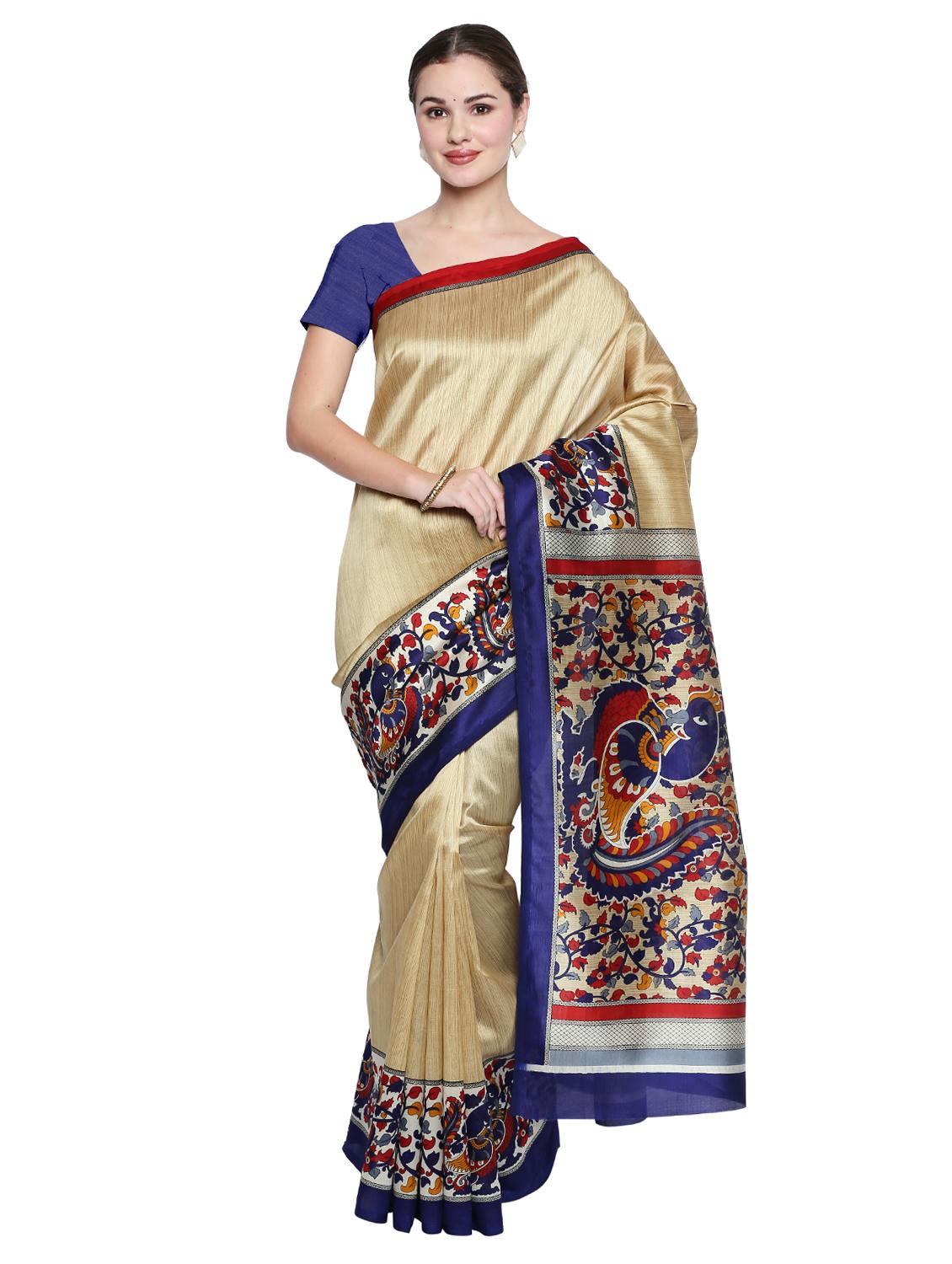 conversational bordered saree with blouse - 15589735 -  Zoom Image - 0