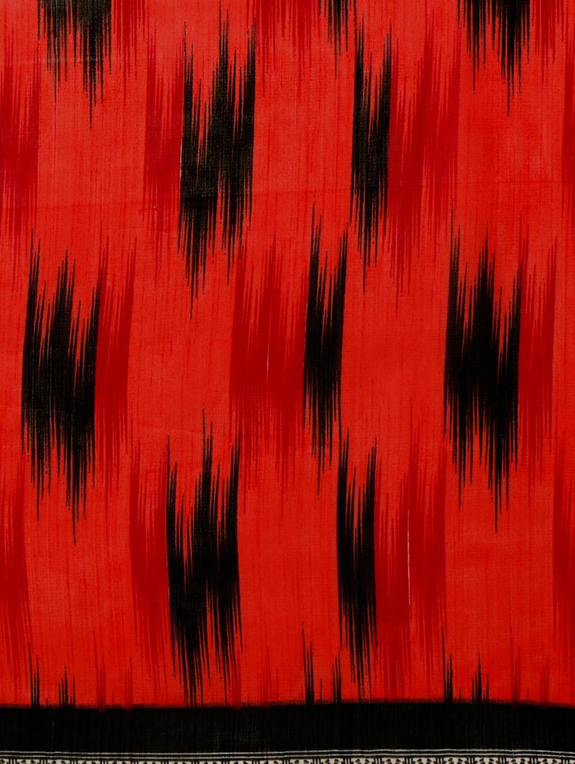 ikat printed saree with blouse - 15589821 - Standard Image - 3